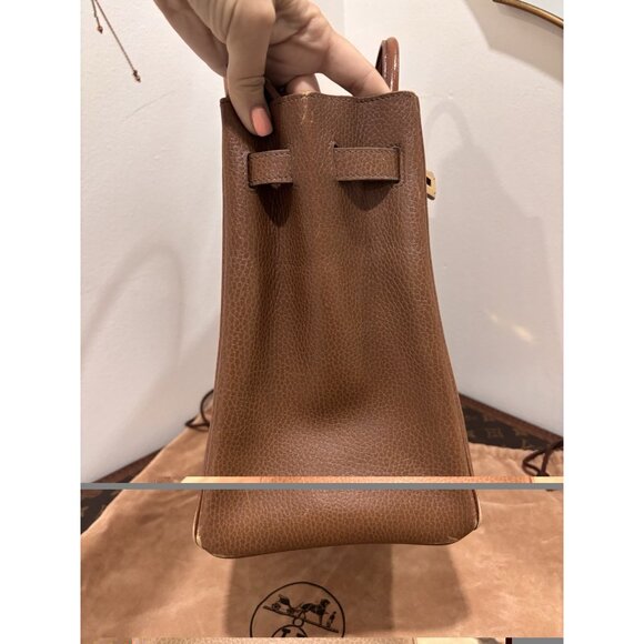 Authentic HERMES Birkin HAC Haut à Courroies 32 brown courchevel leather bag - Picture 8 of 16